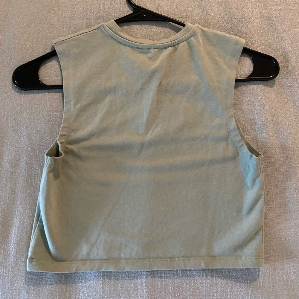 Zara crop top in green, size small - Picture 3 of 3